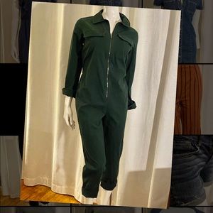 Green Coveralls Jumpsuit